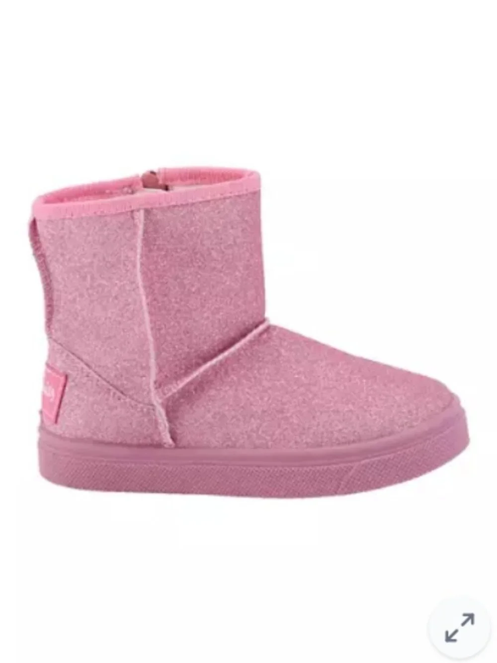 NET Oomphies Toddler Girls Daniella Bow Fur Glittery Pink Boots